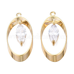 Brass Rhinestone Pendants&nbsp;KK-N216-414