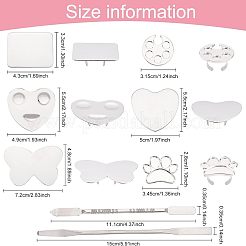 Alloy & 430 & 410 Stainless Steel Palette and Double Head Spoon Palette Spatulas Stick Rod&nbsp;MRMJ-FG0001-13