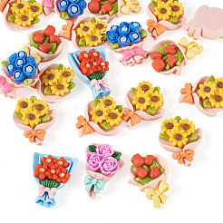 20Pcs Opaque Resin Cabochons&nbsp;CRES-TA0001-85