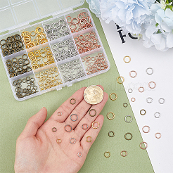 440Pcs 3 Colors Alloy Soldered Closed Jump Rings&nbsp;KK-PH0015-66