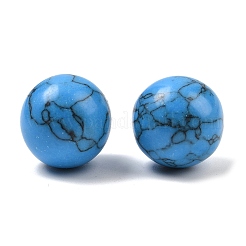 Synthetic Turquoise  Round Ball Beads&nbsp;G-I174-16mm-03-01