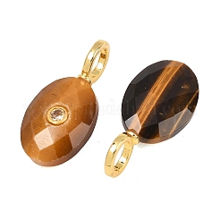 Natural Tiger Eye Pendants&nbsp;G-F837-05C