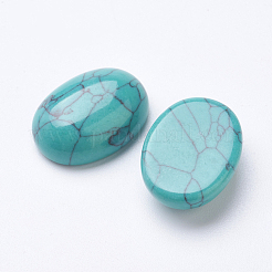Synthetic Green Turquoise Cabochons&nbsp;G-F501-01-10x12mm
