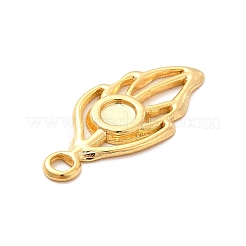 Ion Plating(IP) 304 Stainless Steel Pendant Cabochon Settings&nbsp;STAS-F282-13G