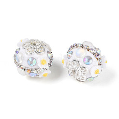 Handmade Polymer Clay Rhinestone Indonesia Beads&nbsp;CLAY-N015-01