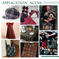 1M Tartan Pattern Cotton Fabric&nbsp;DIY-PH0034-21B