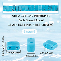 1 Strand Synthetic Turquoise Beads Strands&nbsp;G-SC0003-35A