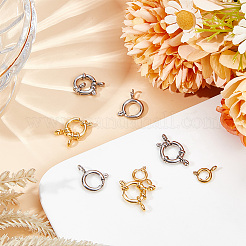 8Pcs 4 Styles 304 Stainless Steel Spring Ring Clasps&nbsp;STAS-GO0001-17