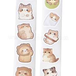 500Pcs Cat Theme Roll Stickers&nbsp;DIY-S049-01D
