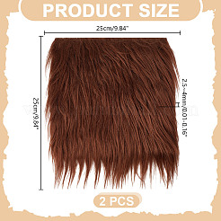 Square Faux Fur Squares Fabric&nbsp;AJEW-WH0348-615A