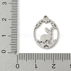 304 Stainless Steel Pendants&nbsp;STAS-Q354-02A-P