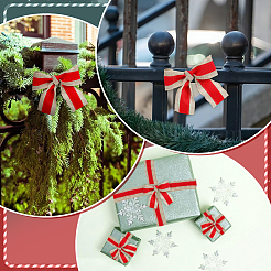 Christmas Polyester Ribbon&nbsp;OCOR-WH0078-488B