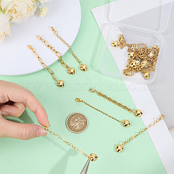12Pcs 6 Style Stainless Steel End with Chains&nbsp;FIND-UN00029