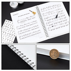 Plastic Piano Sheet Folder&nbsp;AJEW-WH0248-188A