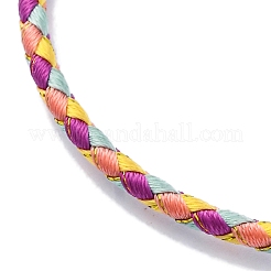 Polyester Cord Braided Bracelet Makings&nbsp;MAK-Z003-01P-25