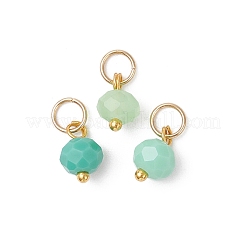 21Pcs Glass Rondelle Bead Charms&nbsp;PALLOY-JF04545
