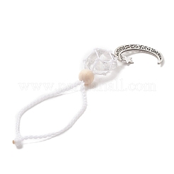 Moon 201 Stainless Steel Pendant Decorations&nbsp;HJEW-JM00958-03