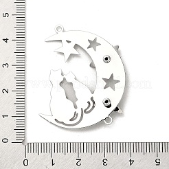 Brass Connector Charms with Crystal Rhinestone&nbsp;KK-H454-16P