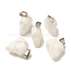 Natural White Jade Pendants&nbsp;G-Z067-02P-11