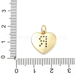 Brass Micro Pave Clear Cubic Zirconia Pendants&nbsp;KK-D229-01G-18