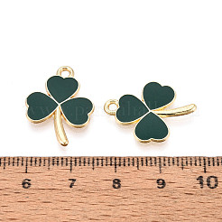 Saint Patrick's Day Alloy Enamel Pendants&nbsp;X-ENAM-T023-08B