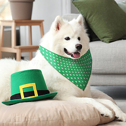 4Pcs 4 Styles Triangle Polyester Pet Handkerchi&nbsp;AJEW-CP0006-08B-06