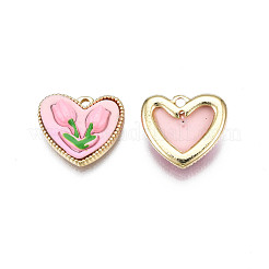 Rack Plating Spray Painted Alloy Charms&nbsp;ENAM-T017-11
