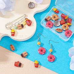 16Pcs 8 Styles Baking Paint Alloy Pendants&nbsp;FIND-TA0009-64