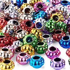 100Pcs UV Plating Opaque Acrylic European Beads&nbsp;PACR-TA0001-32C