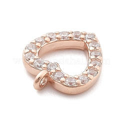 925 Sterling Silver Micro Pave Clear Cubic Zirconia Charms&nbsp;LS-STER-A034-02A-RG