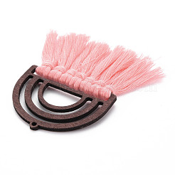 Polycotton(Polyester Cotton) Tassel Big Pendants&nbsp;FIND-T052-14E