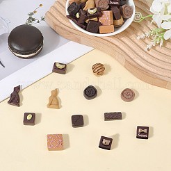 60Pcs 15 Styles Resin Cabochons&nbsp;RESI-SC0006-27