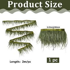 2M Fashion Fibre Imitation Ostrich Feather Trimming&nbsp;DIY-GF0014-47C