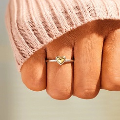 Heart 925 Sterling Silver Finger Rings for Women&nbsp;FS-WG1734C-03