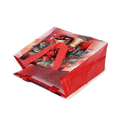 Rectangle Christmas No Woven Fabric Printed Tote Bags&nbsp;ABAG-P015-03C