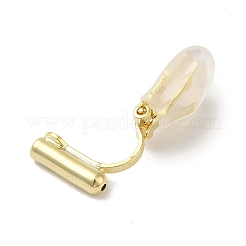 Brass Clip-on Earring Findings&nbsp;LS-KK-K371-13G