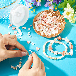 DIY Natural Shell Beads Bracelet Making Kit&nbsp;DIY-CF0001-10