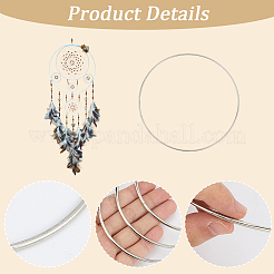 10Pcs Iron Ring for DIY Woven Net/Web with Feather&nbsp;IFIN-SP0001-56A-P