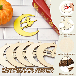 Unfinished Blank MDF Pendants Set for Painting Arts&nbsp;WOOD-WH20008-13K