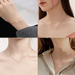 Brass Micro Clear Cubic Zirconia Pendants&nbsp;ZIRC-SC0001-06