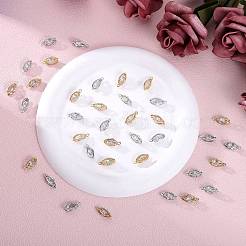 40Pcs 2 Colors Alloy Cubic Zirconia Pendants&nbsp;JX645A