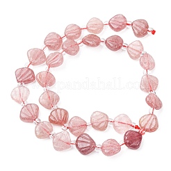 Natural Strawberry Quartz Carved Beads Strands&nbsp;G-H339-A04-01