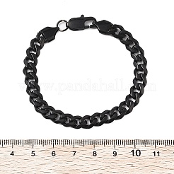 304 Stainless Steel Cuban Link Chain Bracelets for Men Women&nbsp;BJEW-Q038-02EB