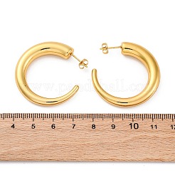 C-Shaped 304 Stainless Steel Stud Earrings for Women&nbsp;EJEW-A125-05G