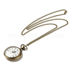Alloy Glass Pendant Pocket Necklace&nbsp;WACH-S002-17AB