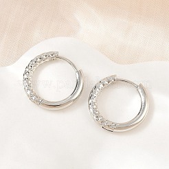 Brass Huggie Hoop Earrings&nbsp;KK-CBA8A92-04P