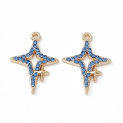 Alloy Rhinestone Pendants&nbsp;PALLOY-P287-08LG-03
