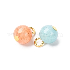 Opaque Crackle Glass Pendants&nbsp;PALLOY-JF02851