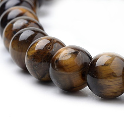 Natural Tiger Eye Beads Strands&nbsp;G-S259-21-12mm