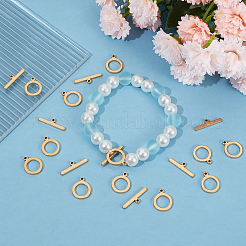 15 Sets 201 Stainless Steel Toggle Clasps&nbsp;STAS-BBC0002-13
